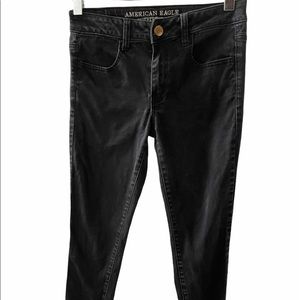 American Eagle black washout jegging jeans size 8